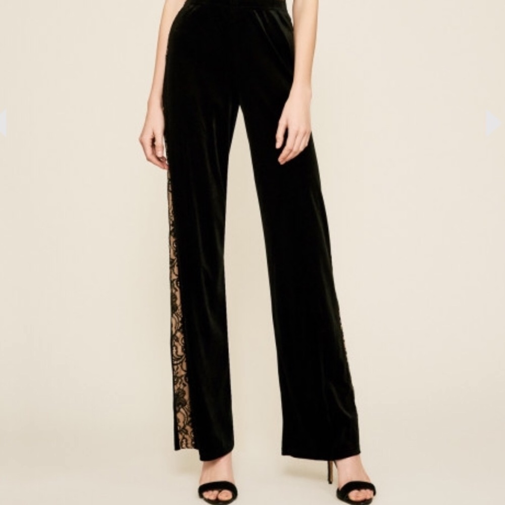 Tadashi Shoji Mara Velvet Pant Size S